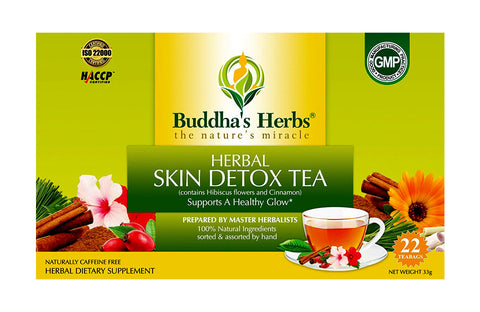 Buddha's Herbs Skin Detox Tea with Hibiscus and Cinnamon